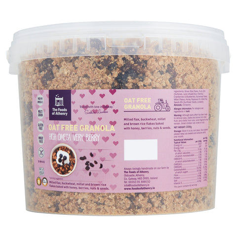 Catering tub of Gluten Free Very Berry Granola