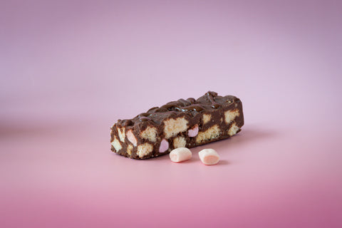 Gluten Free Caramel Rocky Road, Belgian Chocolate Biscuit Bar