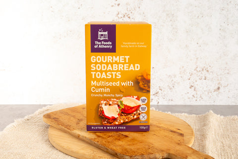 Gluten Free Multi-Seed with Cumin Soda Bread Toasts