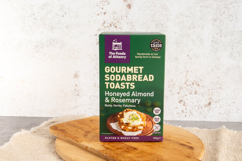 Gluten Free Honeyed Almond & Rosemary Soda Bread Toasts