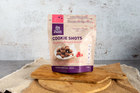 Gluten Free Raspberry Brownie Cookie Shots