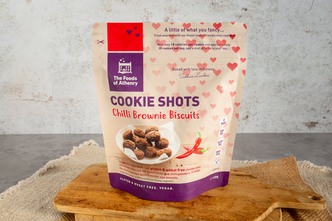Gluten Free Chilli Brownie Cookie Shots