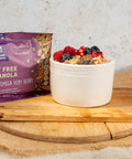 A single sachet of Gluten Free Very Berry Granola