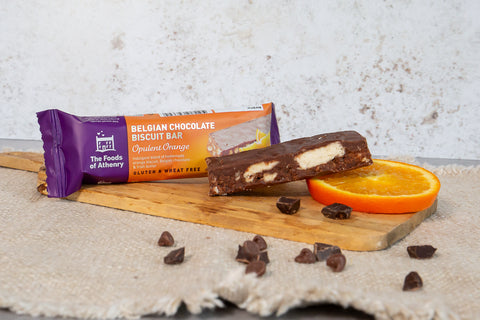 Gluten Free Opulent Orange, Belgian Chocolate Biscuit Bar