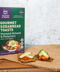 Gluten Free Honeyed Almond & Rosemary Soda Bread Toasts