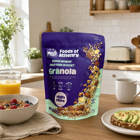 Gluten Free Oat Free Buckwheat Protein Boost Gránola