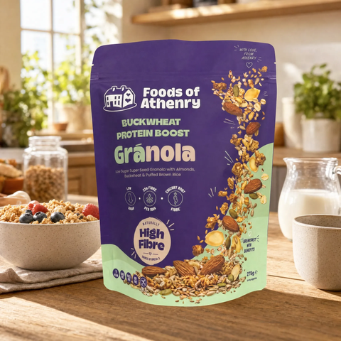 Gluten Free Oat Free Buckwheat Protein Boost Gránola